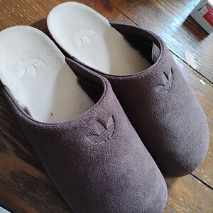 Adidas Brown Suede Slip-On Slippers